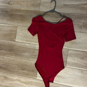 Elegant Red Women's Bodysuit